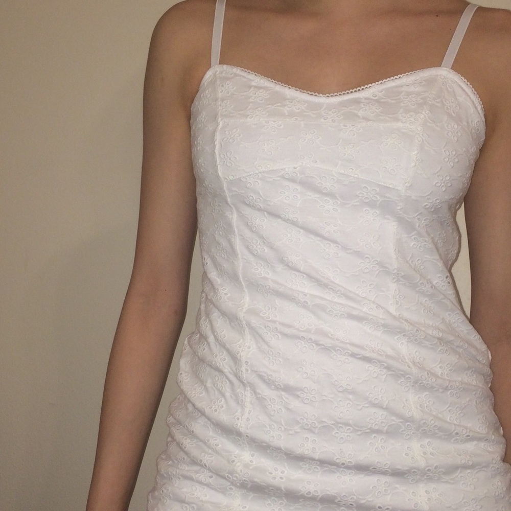 😍princess polly white mini dress